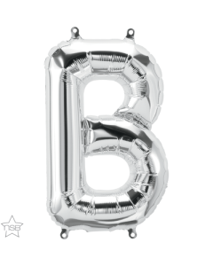 34 INCH FOIL SILVER LETTER B 1CTP-QUA-59658