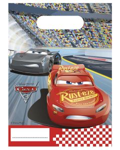 CARS 3 PLASTIC PARTY BAGS 6CT-PRO-87801