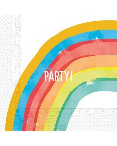 RAINBOW PARTY PAPER CUPS 200 ML 8CT-PRO-90591