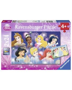 RAVENSBURGER 2X24PC PUZ BEAUTIFUL DISNEY PRINCESS-RVG-8872