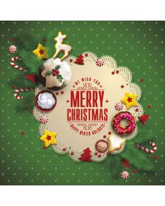 CHRISTMAS DOILY 3PLY 33X33CM 20CT-PRO-89487