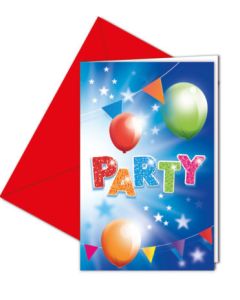 FABULOUS PARTY INVITATIONS & ENVELOPES 6CT-PRO-88263